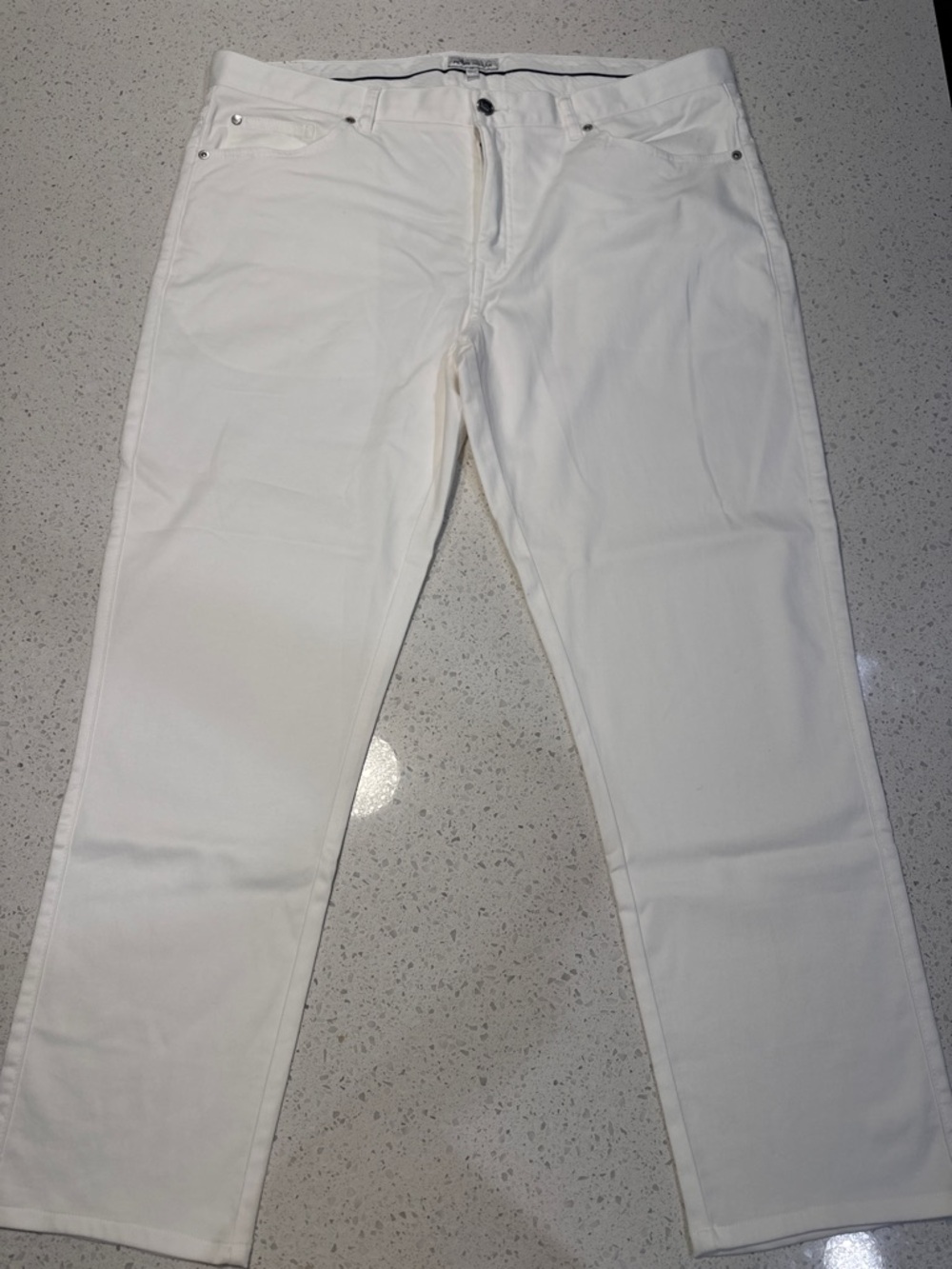 Peter Millar White Stretch Dress Pants 38x30
